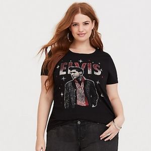 🦋Torrid Elvis Presley Graphic Tee Shirt size 3 EUC